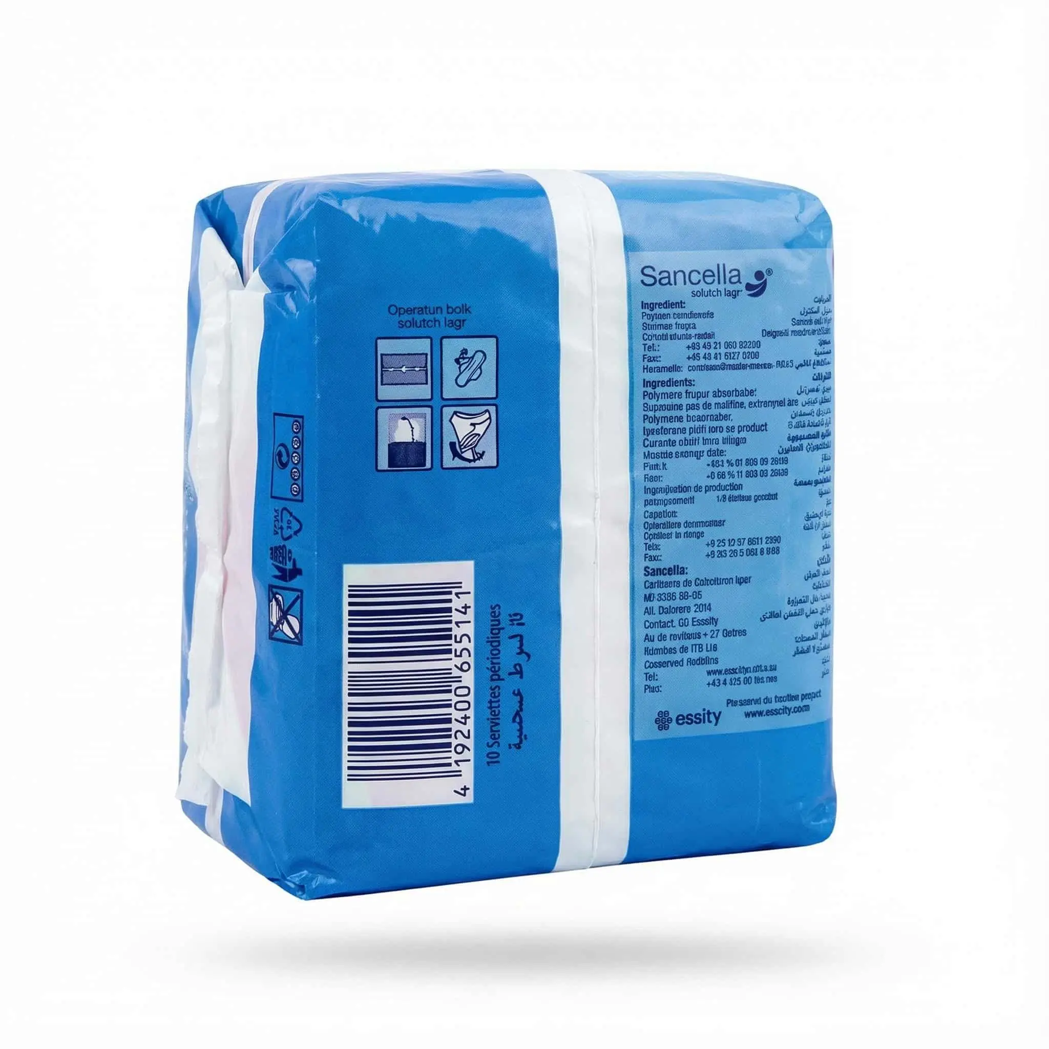 informations serviettes hygieniques Nana maxi normal